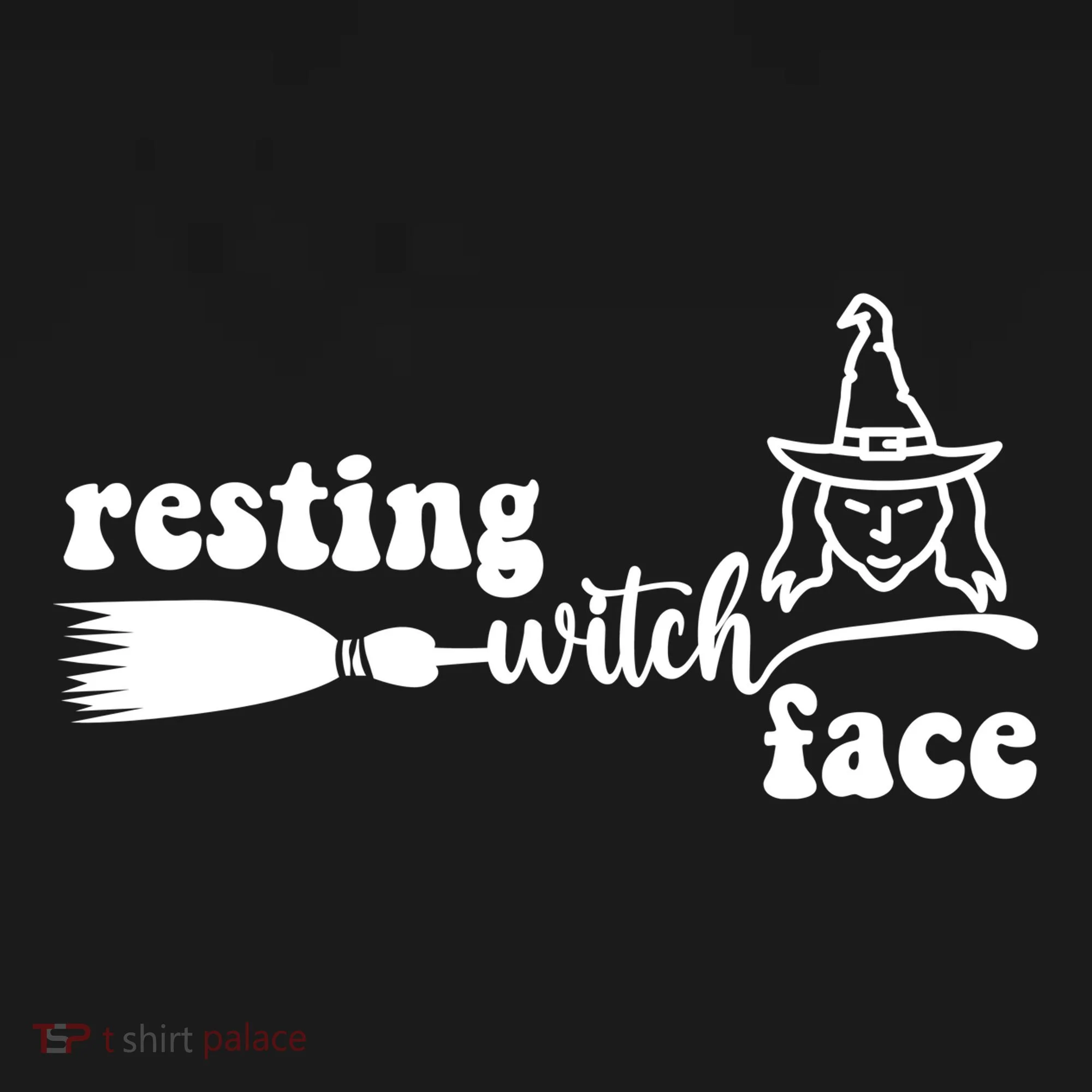 Resting Witch Face Funny Halloween Doggie Tank