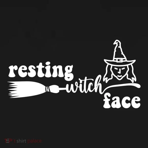 Resting Witch Face Funny Halloween Bucket Hat