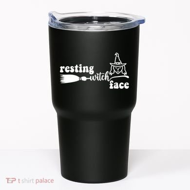 Resting Witch Face Funny Halloween Tumbler