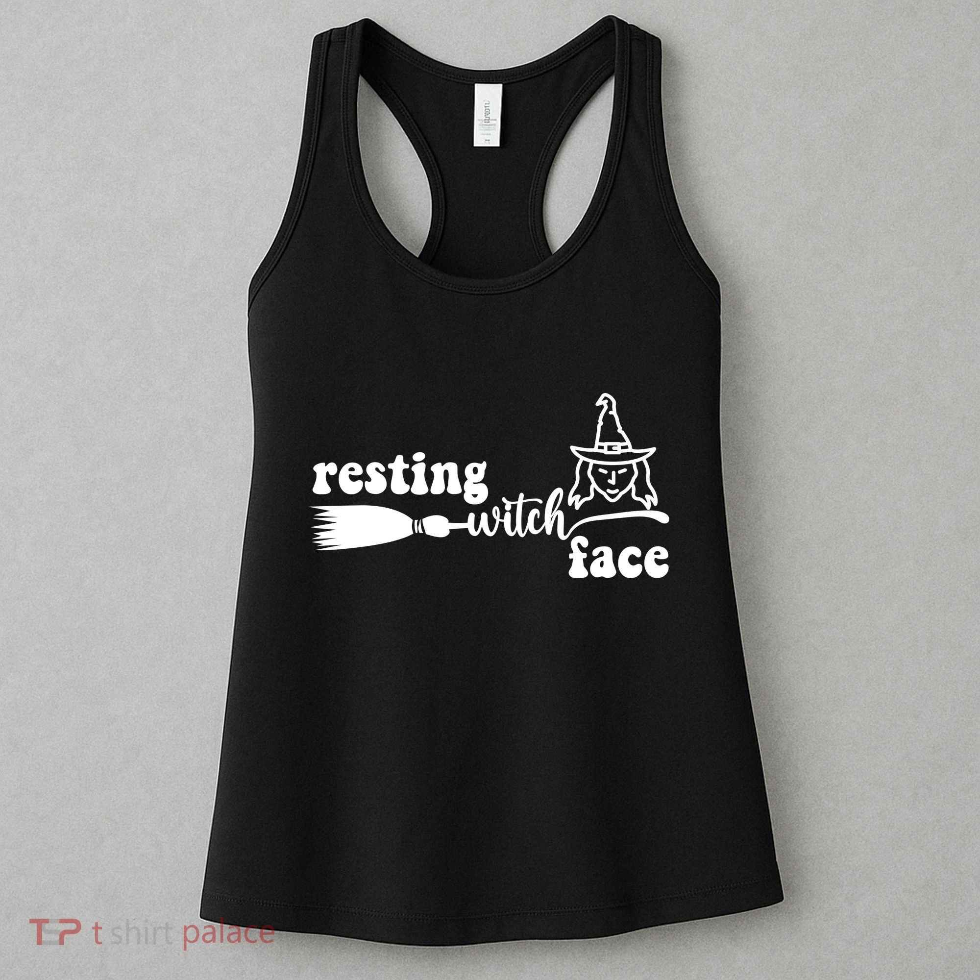 Resting Witch Face Funny Halloween Women's Tank Top