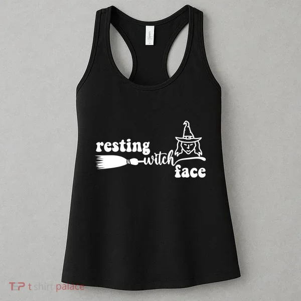 Resting Witch Face Funny Halloween Women's Tank Top