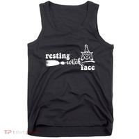 Resting Witch Face Funny Halloween Tank Top thumb 0
