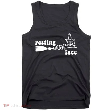 Resting Witch Face Funny Halloween Tank Top