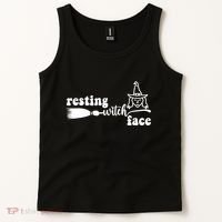 Resting Witch Face Funny Halloween Tank Top thumb 2