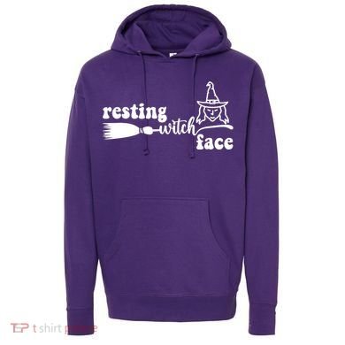 Resting Witch Face Funny Halloween Hoodie