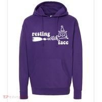 Resting Witch Face Funny Halloween Hoodie thumb 0