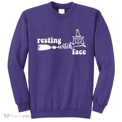 Resting Witch Face Funny Halloween Sweatshirt
