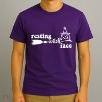 Resting Witch Face Funny Halloween T-Shirt thumb 3