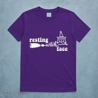 Resting Witch Face Funny Halloween T-Shirt thumb 5