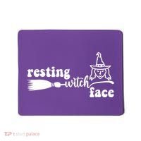 Resting Witch Face Funny Halloween Mousepad thumb 0