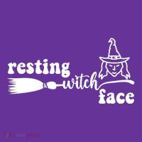 Resting Witch Face Funny Halloween Hat thumb 2