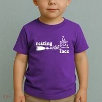 Resting Witch Face Funny Halloween Toddler T-Shirt thumb 2