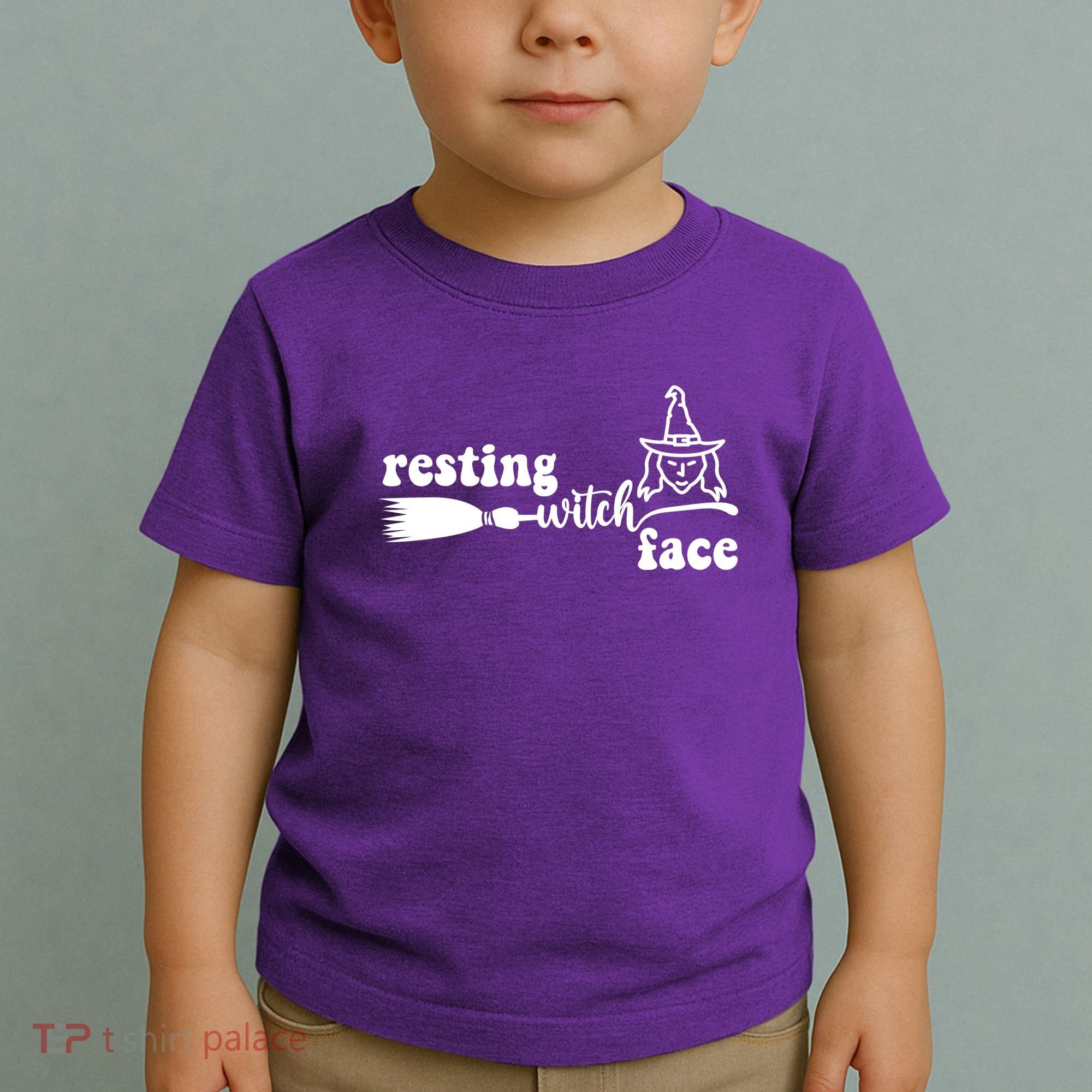 Resting Witch Face Funny Halloween Toddler T-Shirt