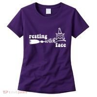 Resting Witch Face Funny Halloween Women's T-Shirt thumb 0
