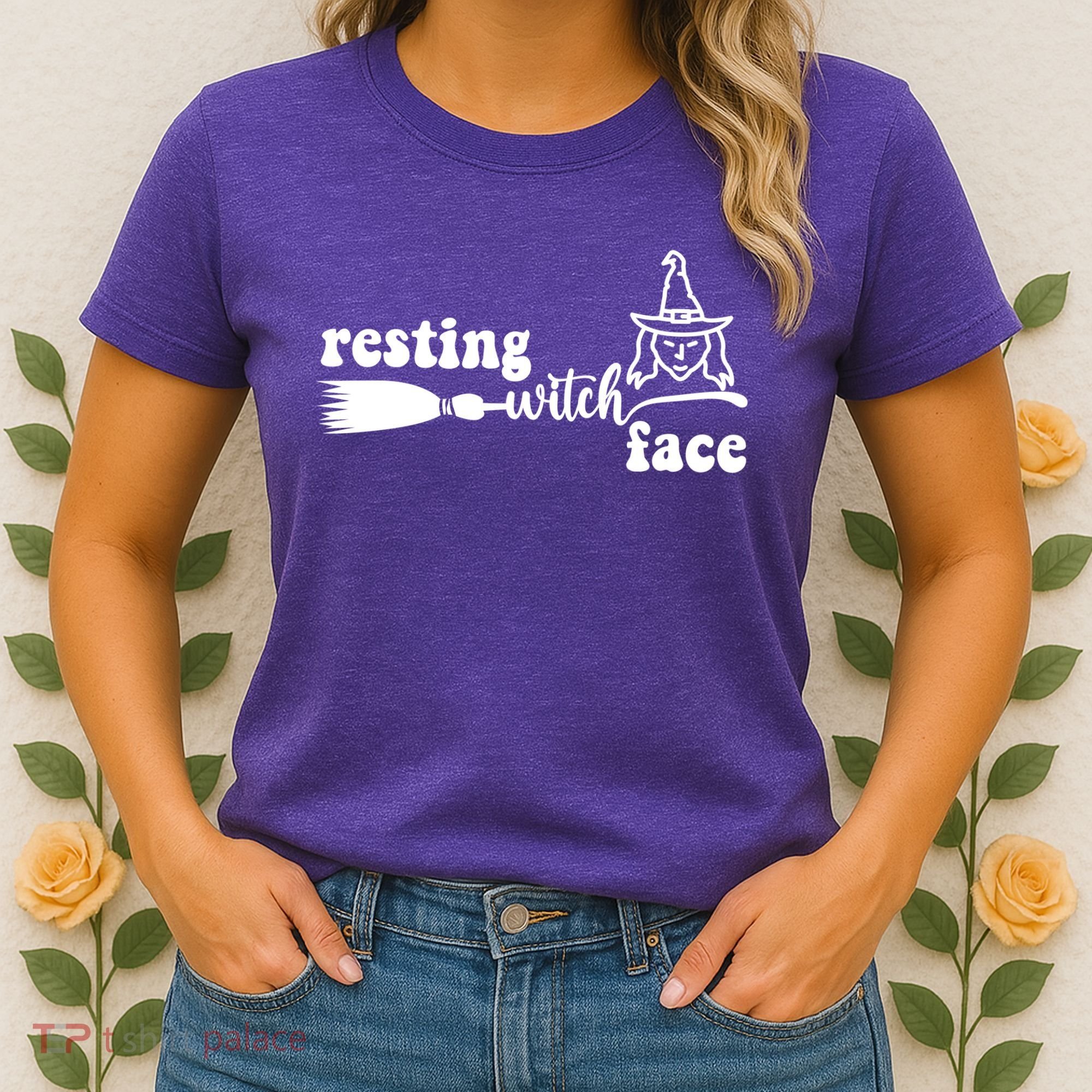 Resting Witch Face Funny Halloween Women's T-Shirt