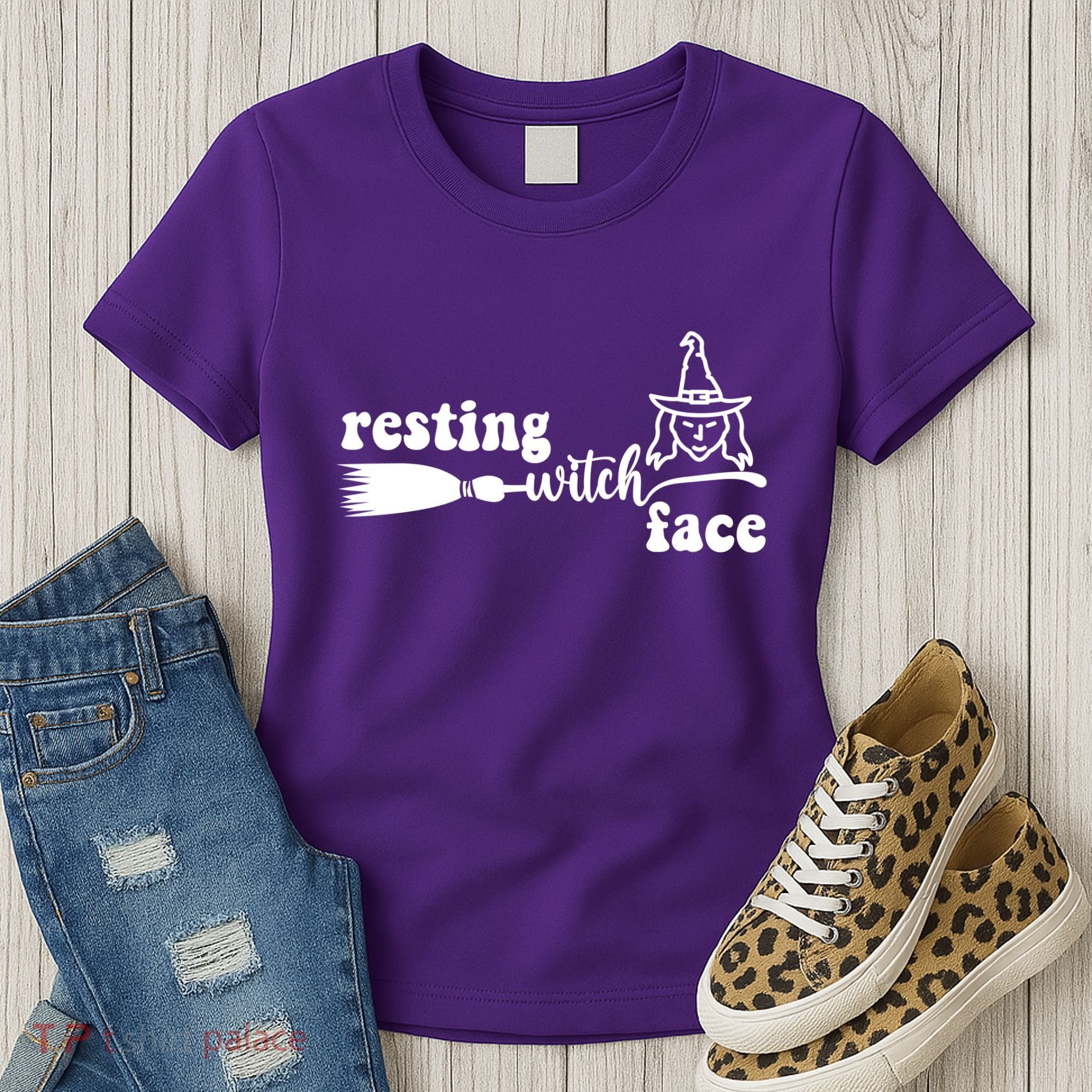 Resting Witch Face Funny Halloween Women's T-Shirt