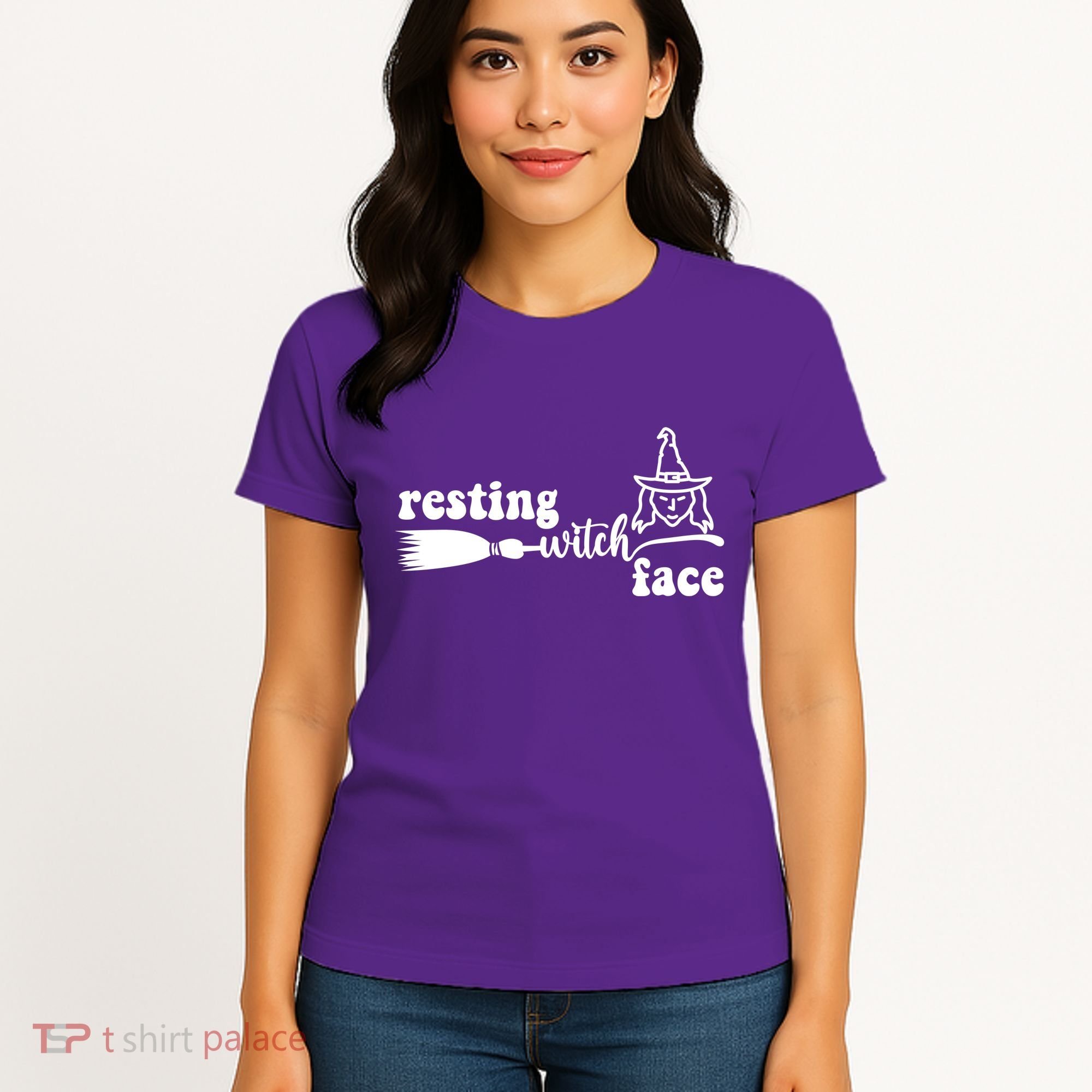 Resting Witch Face Funny Halloween Women's T-Shirt