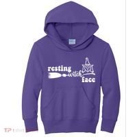 Resting Witch Face Funny Halloween Kids Hoodie thumb 0