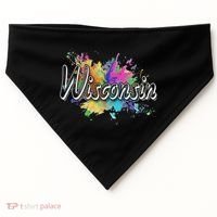 Retro Wisconsin For Women & Wisconsin USA-Made Doggie Bandana thumb 0