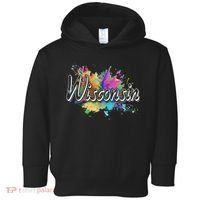 Retro Wisconsin For Women & Wisconsin Toddler Hoodie thumb 0