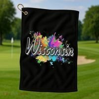 Retro Wisconsin For Women & Wisconsin Golf Towel thumb 1