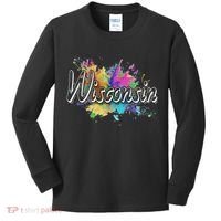 Retro Wisconsin For Women & Wisconsin Kids Long Sleeve Shirt thumb 0