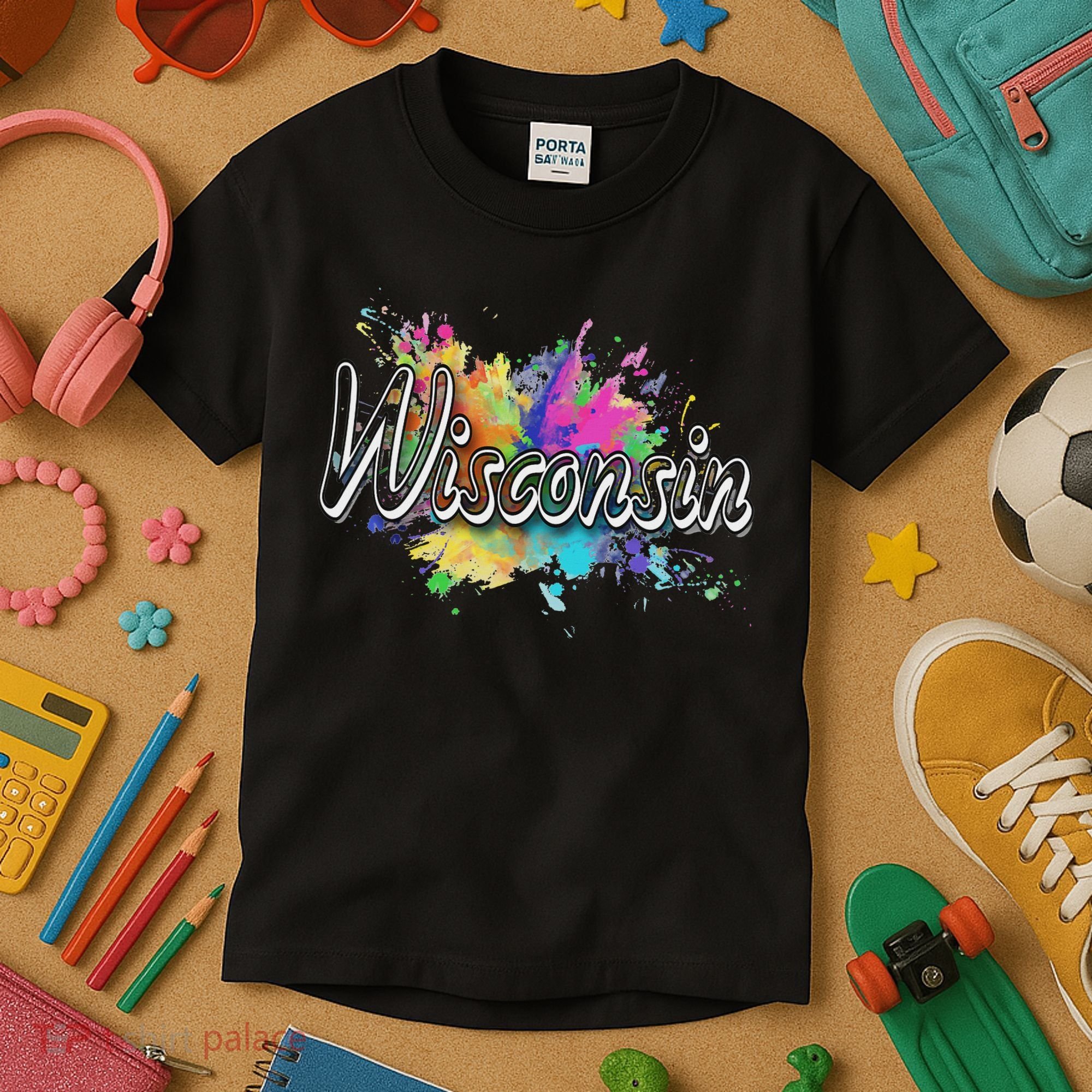 Retro Wisconsin For Women & Wisconsin Kids T-Shirt