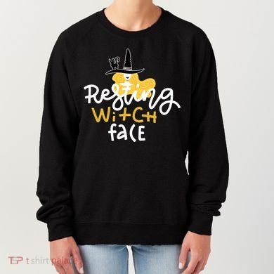 Resting Witch Face Funny Halloween Women's Sweatshirt