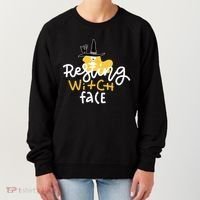 Resting Witch Face Funny Halloween Women's Sweatshirt thumb 0