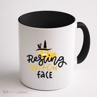 Resting Witch Face Funny Halloween Coffee Mug thumb 1