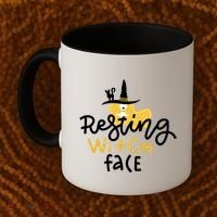 Resting Witch Face Funny Halloween Coffee Mug thumb 2