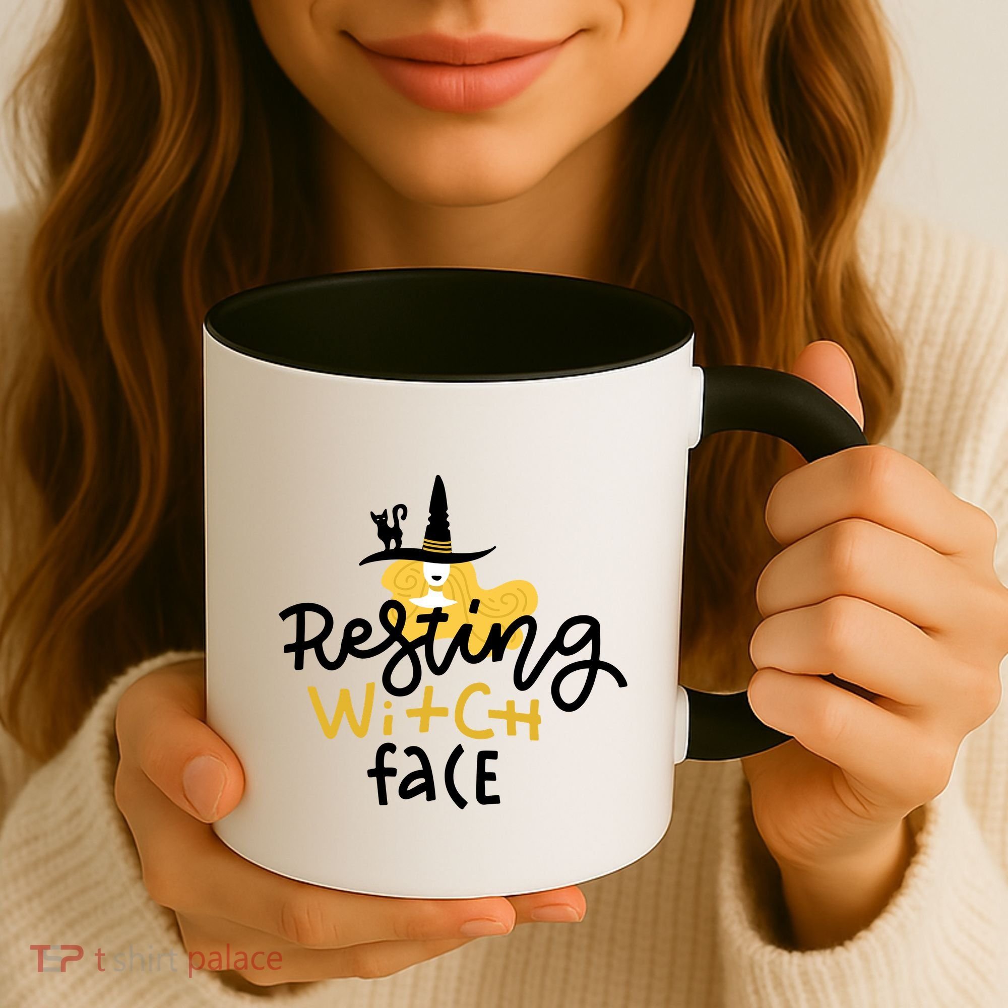 Resting Witch Face Funny Halloween Coffee Mug