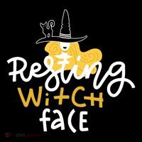 Resting Witch Face Funny Halloween Women's Hoodie thumb 2