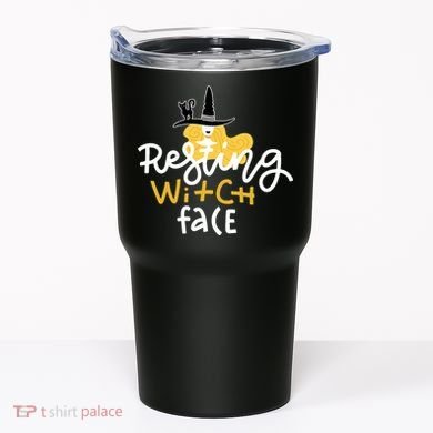 Resting Witch Face Funny Halloween Tumbler