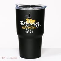 Resting Witch Face Funny Halloween Tumbler thumb 0