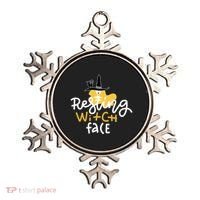 Resting Witch Face Funny Halloween Ornament thumb 0