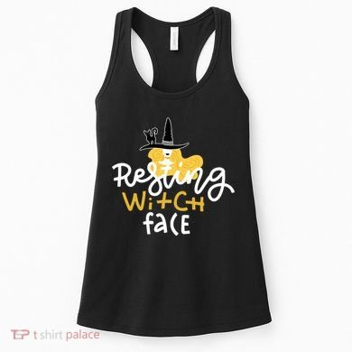 Resting Witch Face Funny Halloween Women's Tank Top