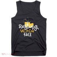 Resting Witch Face Funny Halloween Tank Top thumb 0