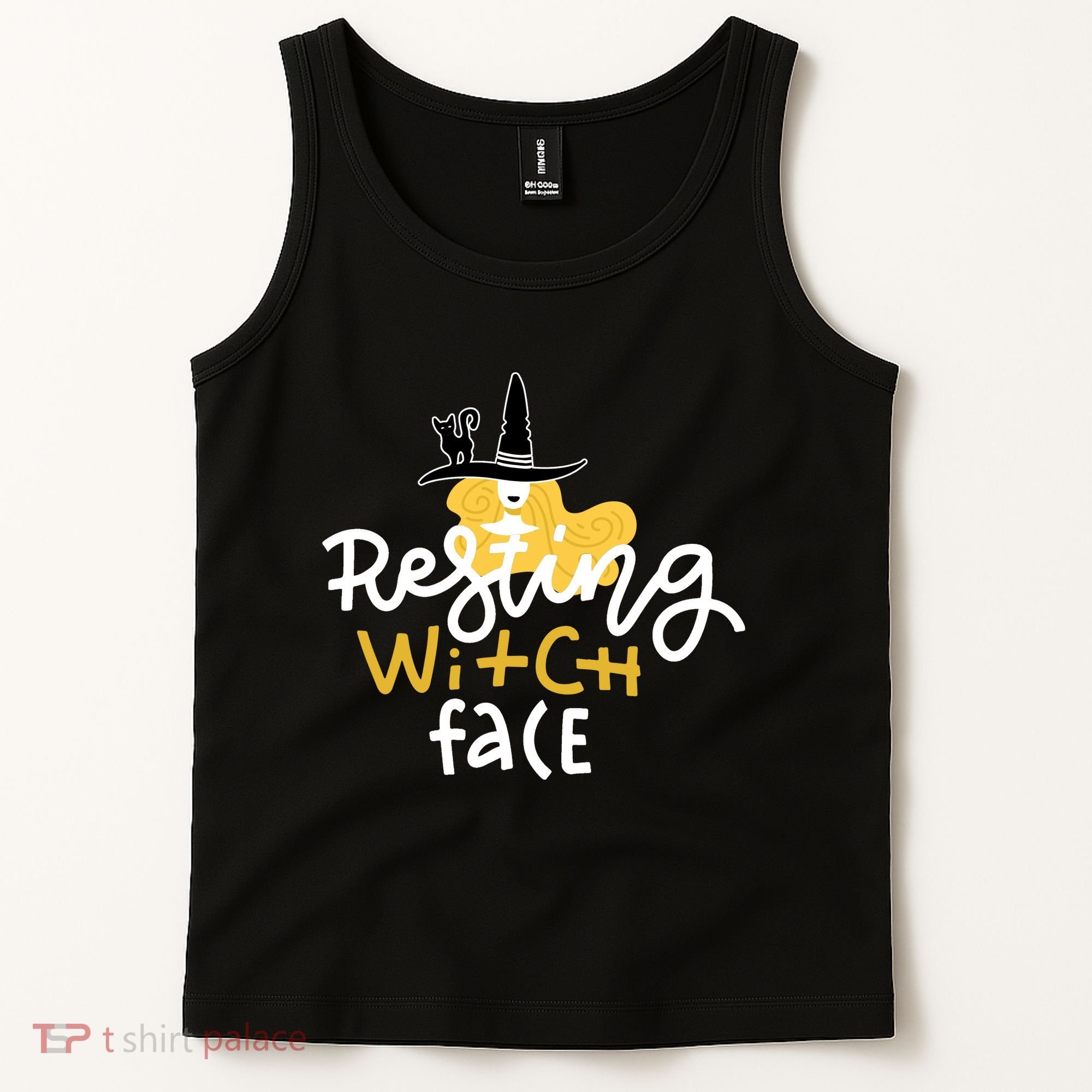 Resting Witch Face Funny Halloween Tank Top