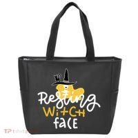 Resting Witch Face Funny Halloween Tote Bag thumb 0