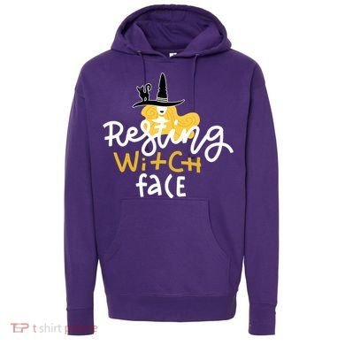 Resting Witch Face Funny Halloween Hoodie