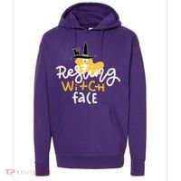 Resting Witch Face Funny Halloween Hoodie thumb 0