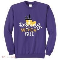 Resting Witch Face Funny Halloween Sweatshirt thumb 0