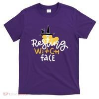 Resting Witch Face Funny Halloween T-Shirt thumb 0