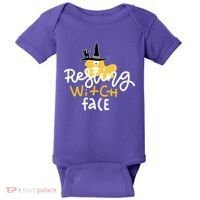 Resting Witch Face Funny Halloween Baby Bodysuit thumb 0