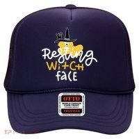 Resting Witch Face Funny Halloween Hat thumb 0