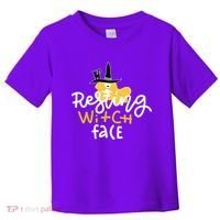 Resting Witch Face Funny Halloween Toddler T-Shirt thumb 0