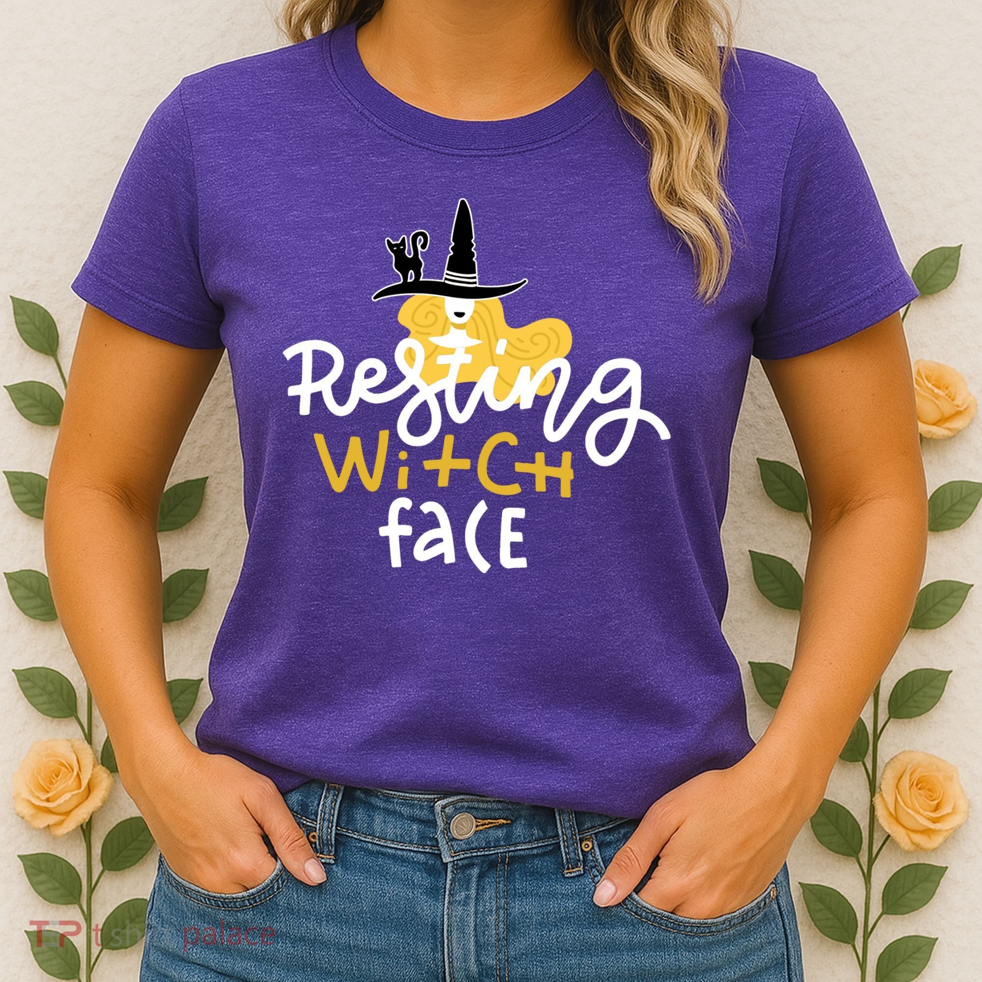 Resting Witch Face Funny Halloween Women's T-Shirt