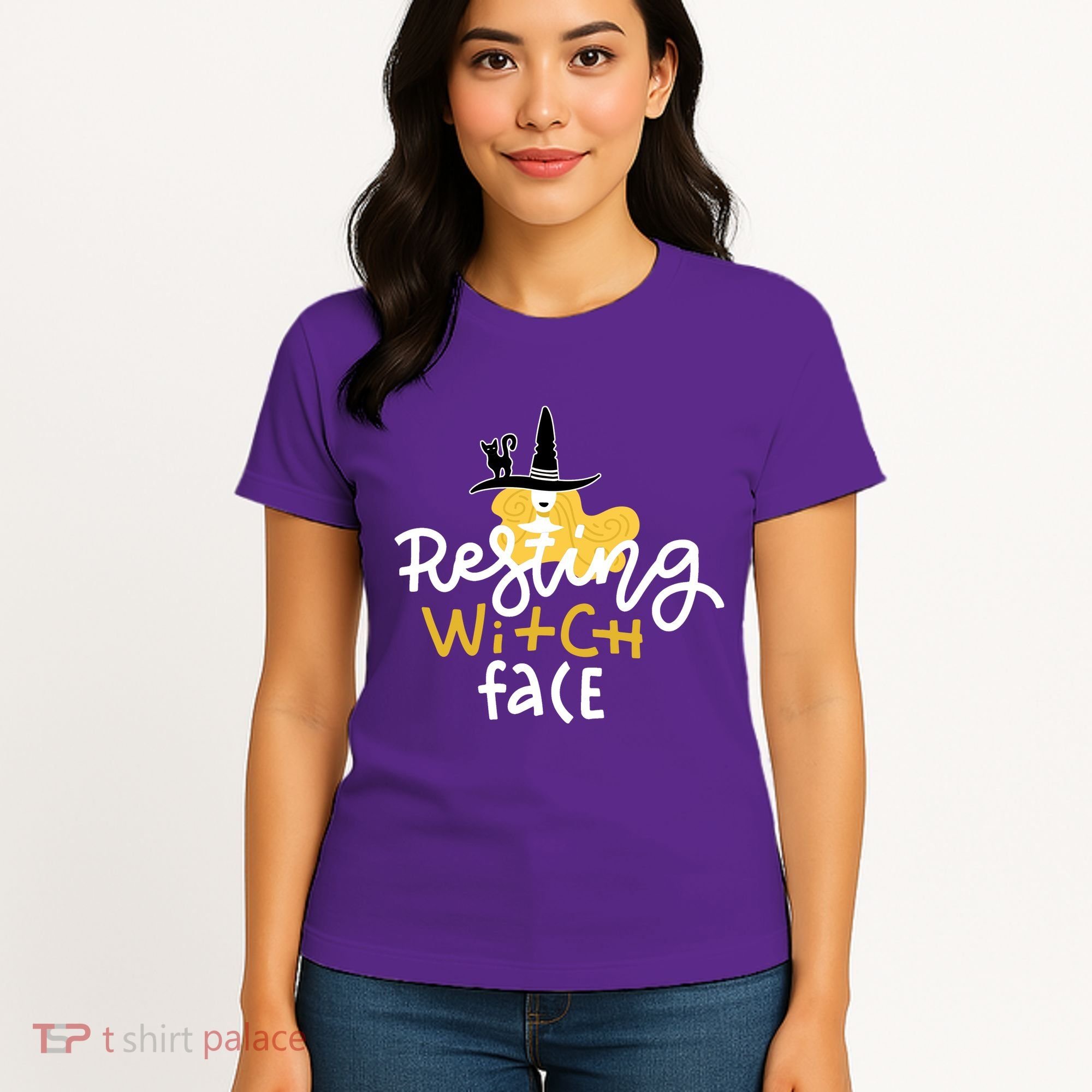 Resting Witch Face Funny Halloween Women's T-Shirt