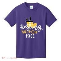 Resting Witch Face Funny Halloween Kids T-Shirt thumb 0